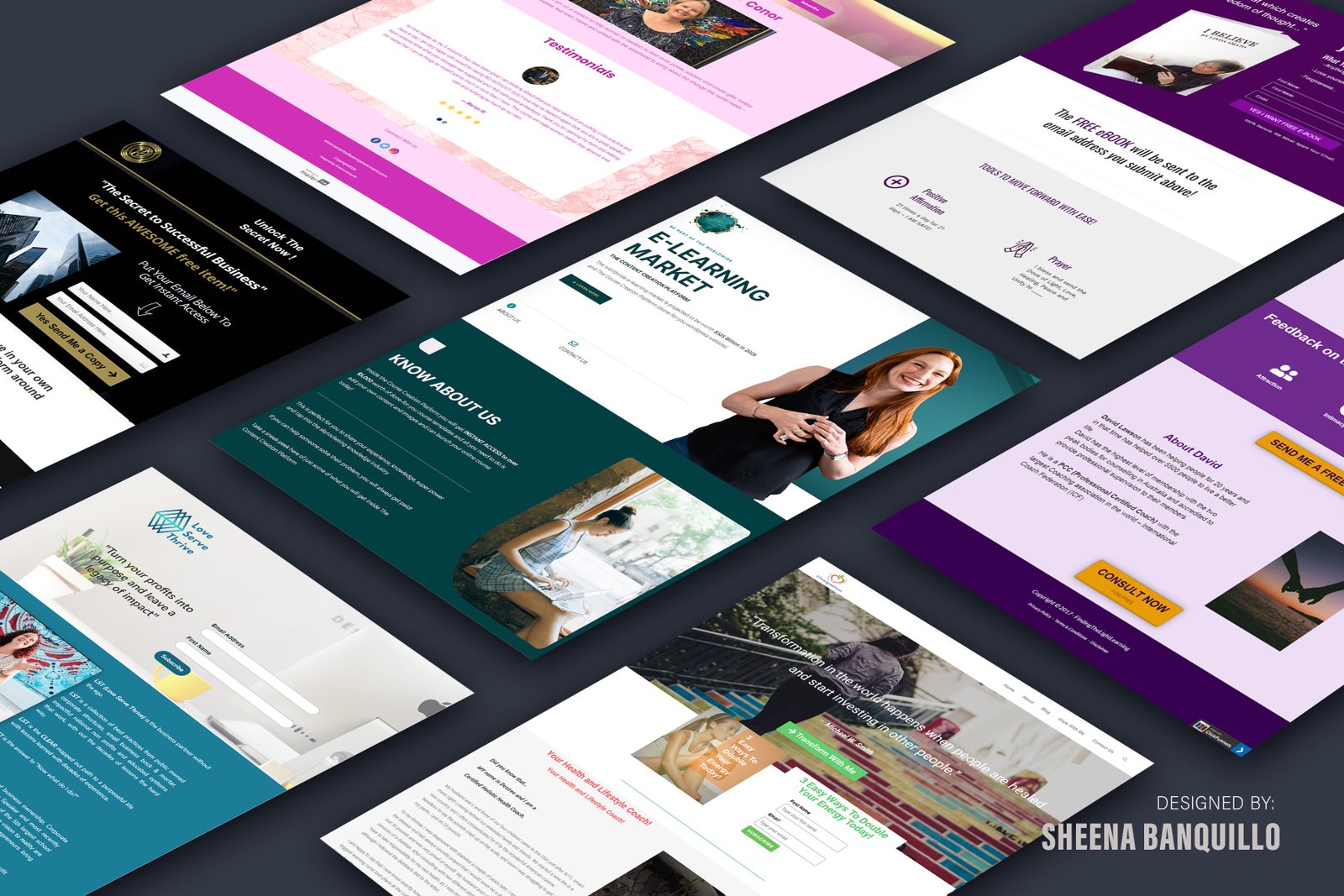 Small Business Website designed by Sheena Banquillo